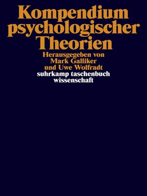 cover image of Kompendium psychologischer Theorien